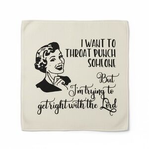 Funny Cream Double Sided Kitchen Towel
